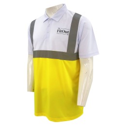 Customized Splicing Industrial Uniform Polo Design Reflective Tape Printing Logo Decoration Company D357 Customized Splicing Industrial Uniform Polo Design Reflective Tape Printing Logo Decoration Company D357